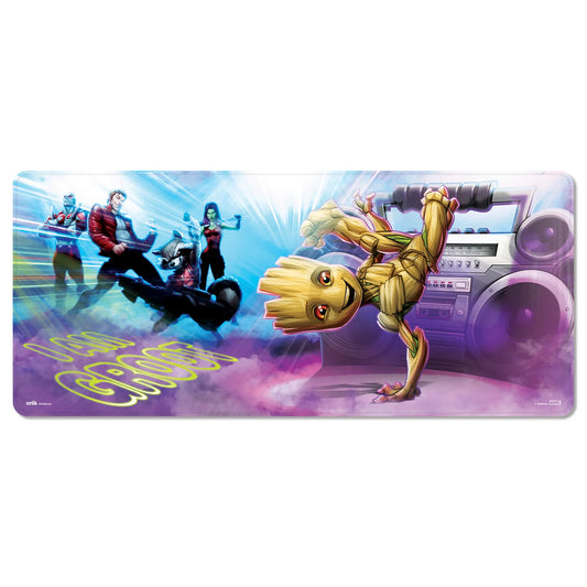 Lydsto XL Mouse Pad Marvel Groot - Ideal for Gamers, 80x30 cm, high-density cloth surface, anti-slip rubber base, and reinforced edges for optimal gaming experience.