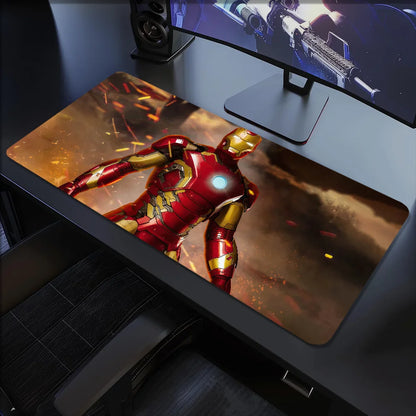 Movie Mouse Pad Superhero Non-slip Lockedge Man I-Iron Office Student Gaming Thickened Large Writing Mar Cushion MousePad