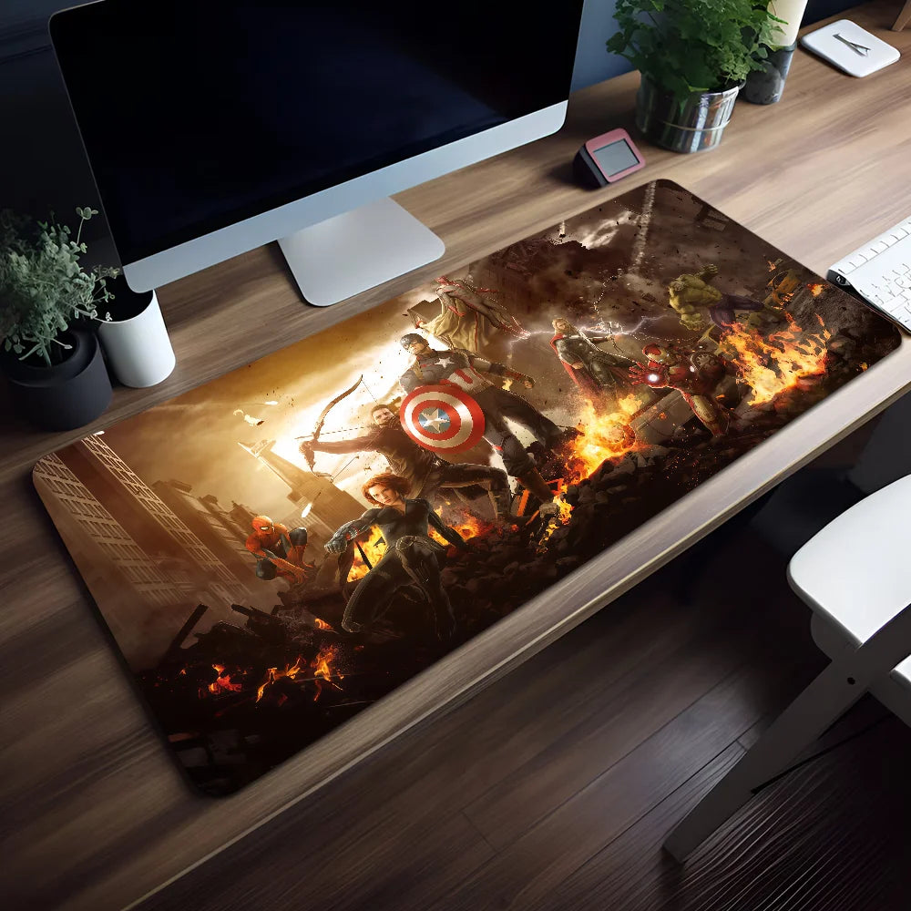 Mouse Movie Pad Superhero Mar Non-slip Lockedge A-Avengers Office Student Gaming Thickened Large The Writing Cushion MousePad