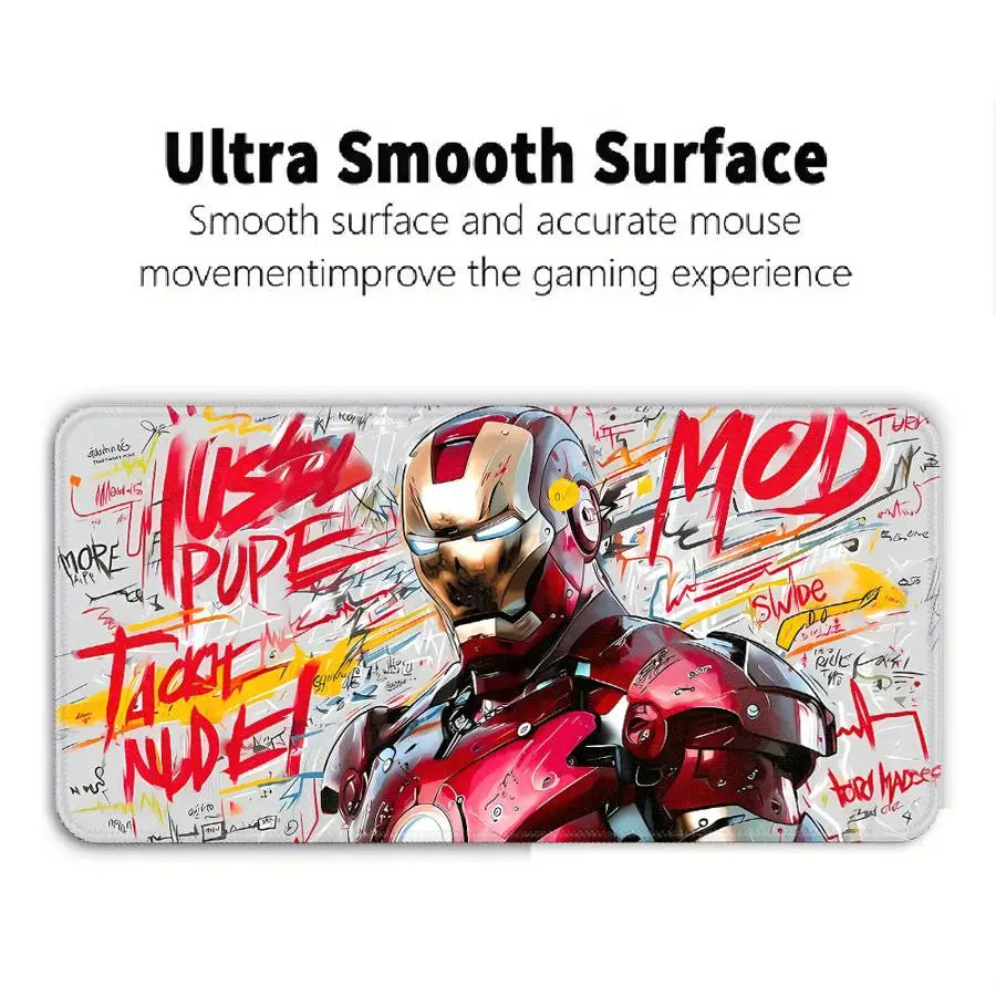 Marvel Hero Iron Man overlock Mouse Pad Desk accessories office Pad Keyboard Mouse Pad Computer Laptop Pad Game Console Pad
