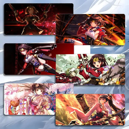 K-KABANERI OF THE IRON FORTRESS Anime Action Mouse Pad Mousepad Large Gaming LockEdge Thickened PC Table Desk Mat