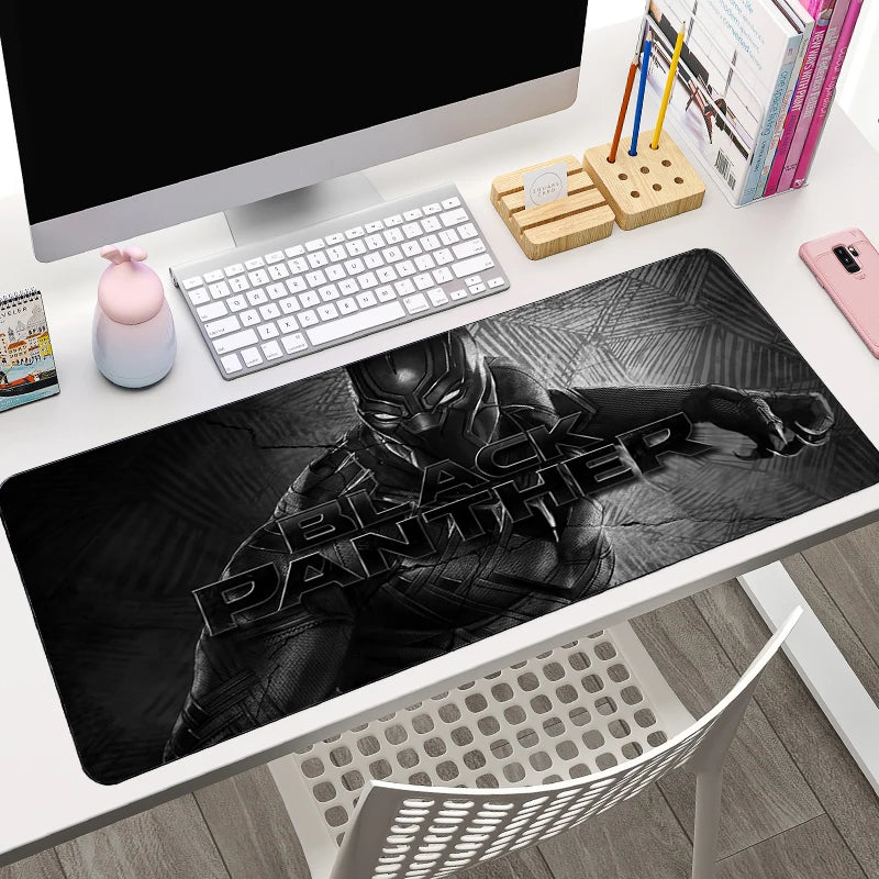 Marvel XXL Mouse Pad Laptop Black Panther Gaming Keyboard Pad PC Accessories Gamer Cabinet Desk Mat HD Anime Mousepad New Carpet