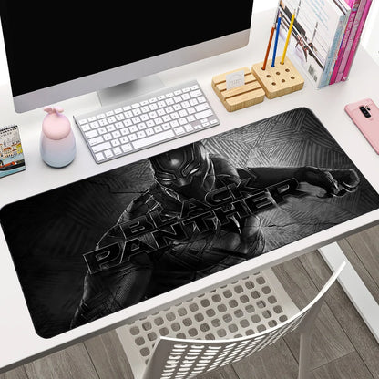 Marvel XXL Mouse Pad Laptop Black Panther Gaming Keyboard Pad PC Accessories Gamer Cabinet Desk Mat HD Anime Mousepad New Carpet