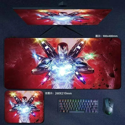 Mouse Pad the Avengers Iron Man Captain America Thor Hulk Ant-Man Black Widow Extra-Large Thickened Computer Keyboard Desk 90*40