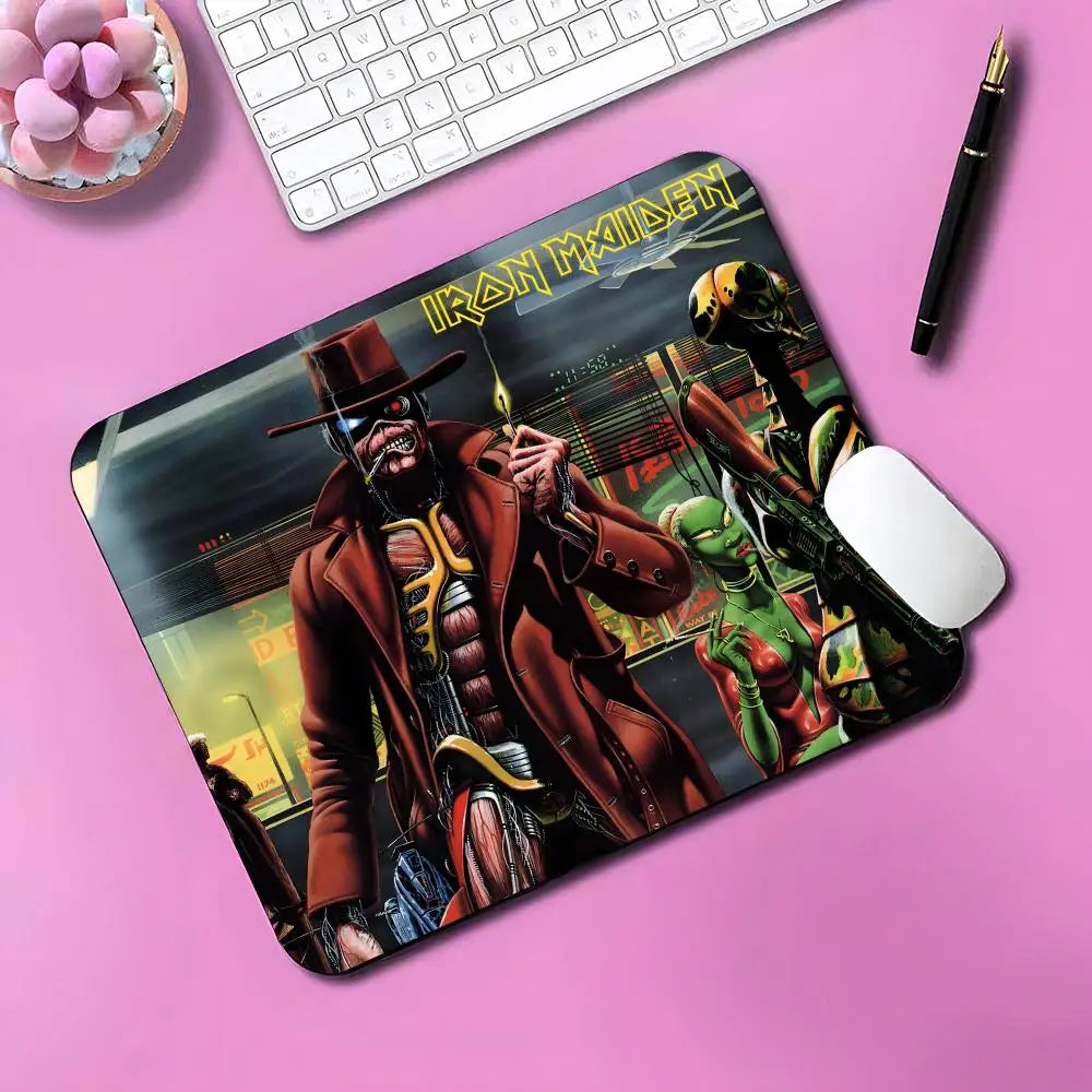 Cool BAND I-I-Iron M-Maiden Mouse Pad Gaming Mouse Pad Small Mousepad For PC Gamer Desktop Decoration Office Mouse Mat
