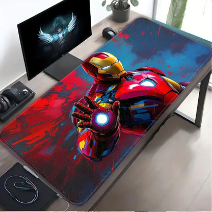Marvel Hero Iron Man overlock Mouse Pad Desk accessories office Pad Keyboard Mouse Pad Computer Laptop Pad Game Console Pad
