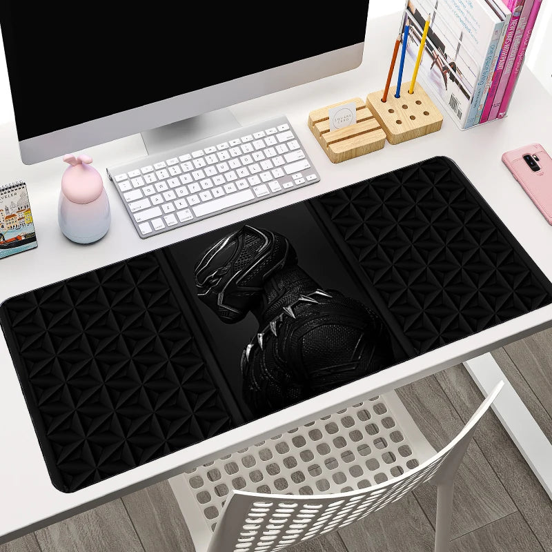 Marvel XXL Mouse Pad Laptop Black Panther Gaming Keyboard Pad PC Accessories Gamer Cabinet Desk Mat HD Anime Mousepad New Carpet
