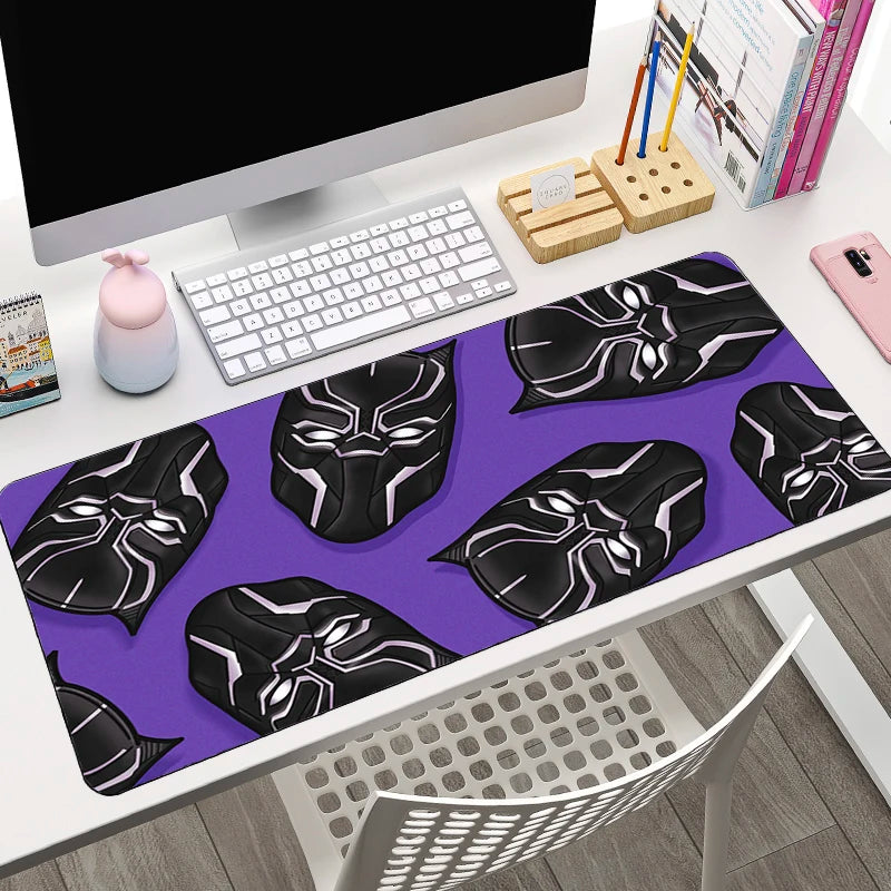 Marvel XXL Mouse Pad Laptop Black Panther Gaming Keyboard Pad PC Accessories Gamer Cabinet Desk Mat HD Anime Mousepad New Carpet