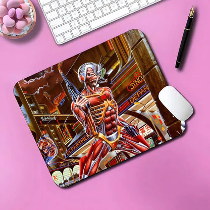 Cool BAND I-I-Iron M-Maiden Mouse Pad Gaming Mouse Pad Small Mousepad For PC Gamer Desktop Decoration Office Mouse Mat