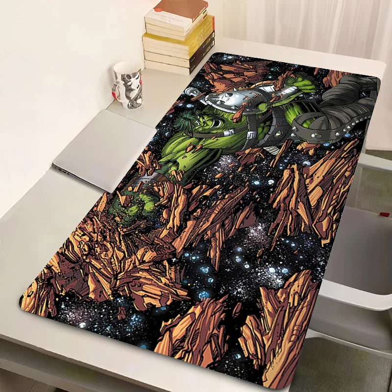 Marvel Hulk Mouse Pad Large 900x400 Gaming Mousepad Laptop Gamer Accessories Keyboard Rug Computer Anime Desk Mat Comic Carpet