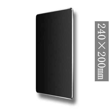 Metal Aluminum Mouse Pad Mat Hard Smooth Magic Thin Mousead Double Side Waterproof Fast and Accurate Control for Office Home