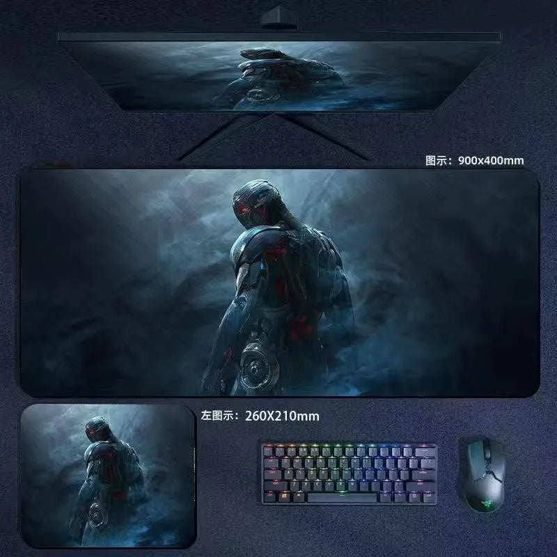 Mouse Pad the Avengers Iron Man Captain America Thor Hulk Ant-Man Black Widow Extra-Large Thickened Computer Keyboard Desk 90*40