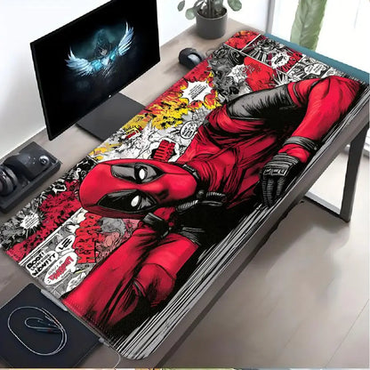 Funny Deadpool Marvel overlock Mouse Pad office Pad Desk accessories Computer Laptop Pad Keyboard Mouse Pad Game Console Pad