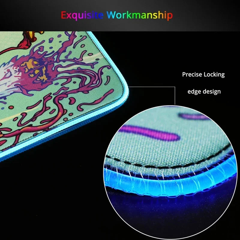 RGB 1000x500MM Marvel Large Mouse Pad Venom Computer Game PC Accessories LED expand Desk Mat Non Slip Printing Keyboard MousePad