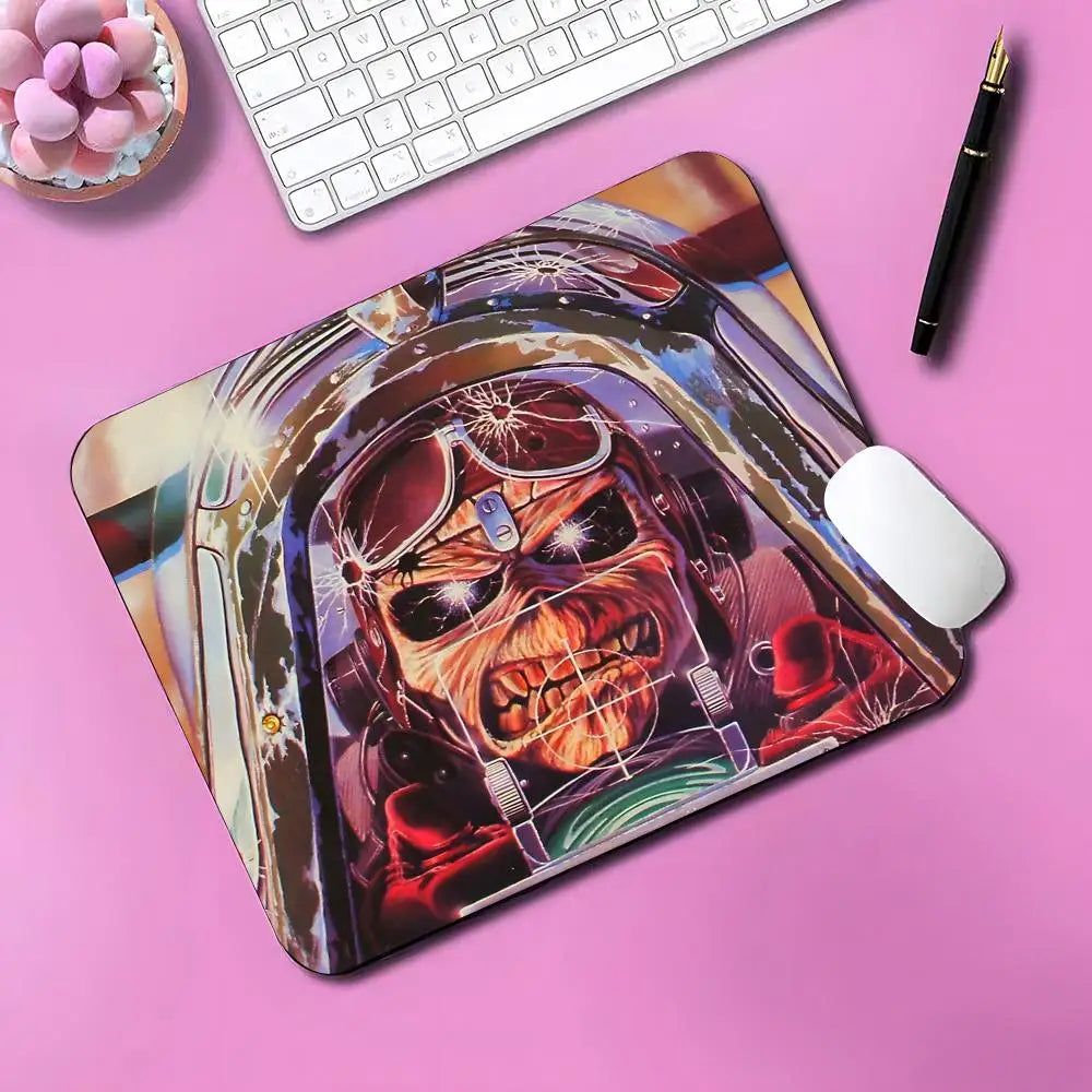 Cool BAND I-I-Iron M-Maiden Mouse Pad Gaming Mouse Pad Small Mousepad For PC Gamer Desktop Decoration Office Mouse Mat