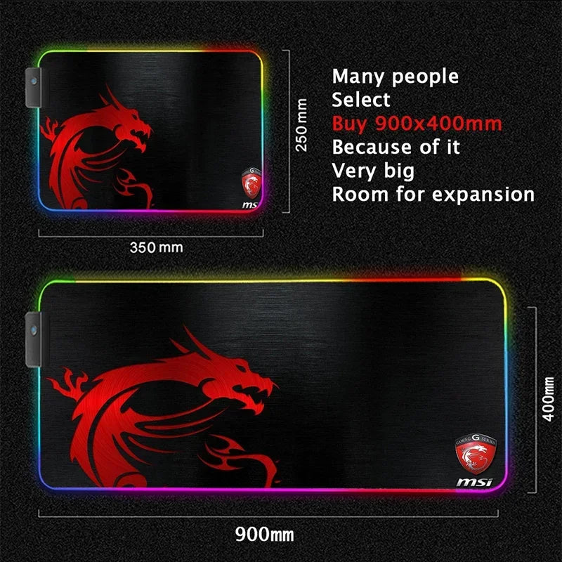 RGB 1000x500MM Marvel Large Mouse Pad Venom Computer Game PC Accessories LED expand Desk Mat Non Slip Printing Keyboard MousePad