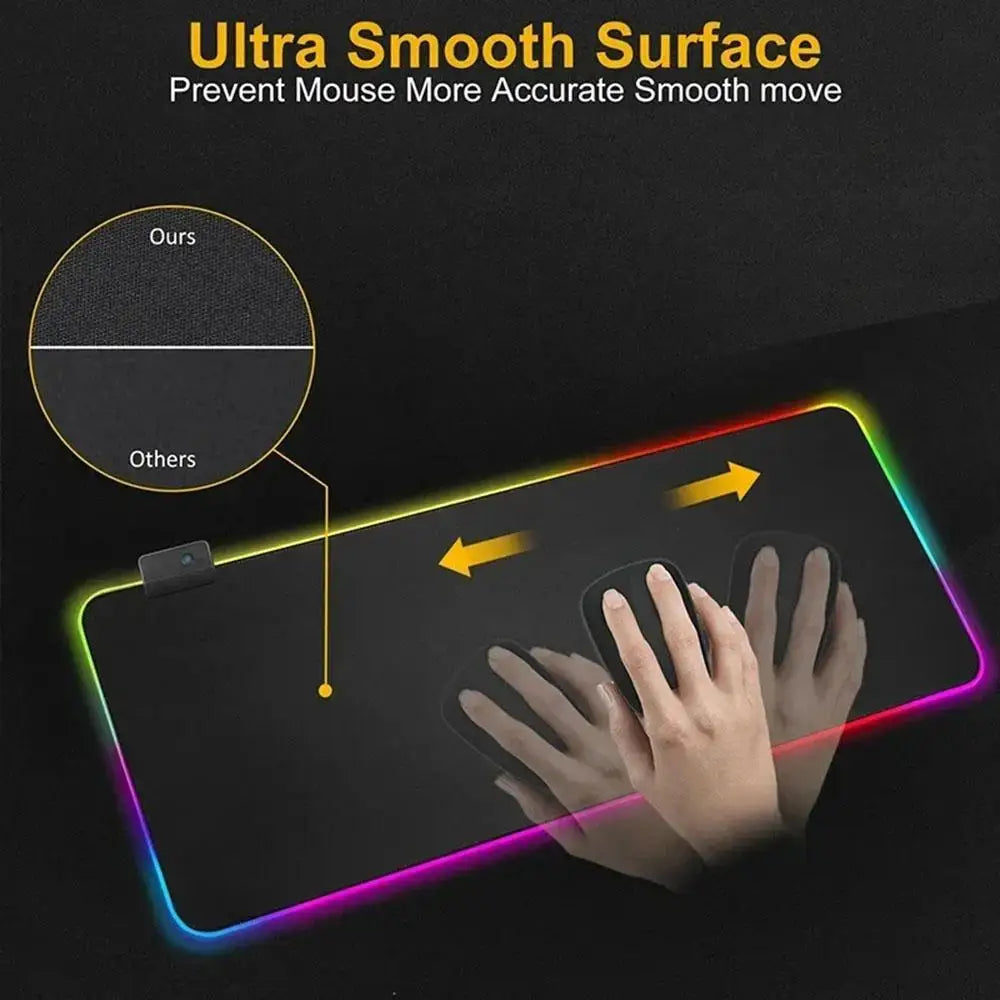 Marvel Avengers Assemble Mouse Pad RGB Backlit Mouse Pad Laptop Mouse Pad Laptop Gamer Computer Desk Gaming Accessories
