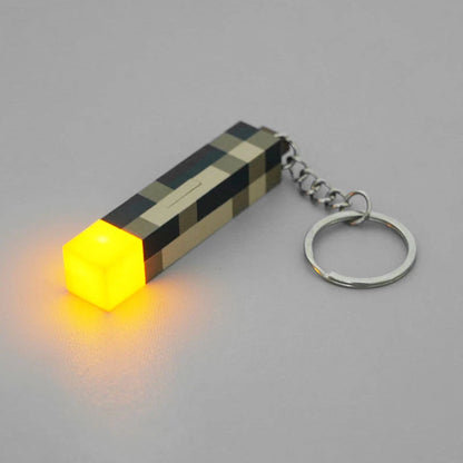 Torcia di Mincraft portachiavi