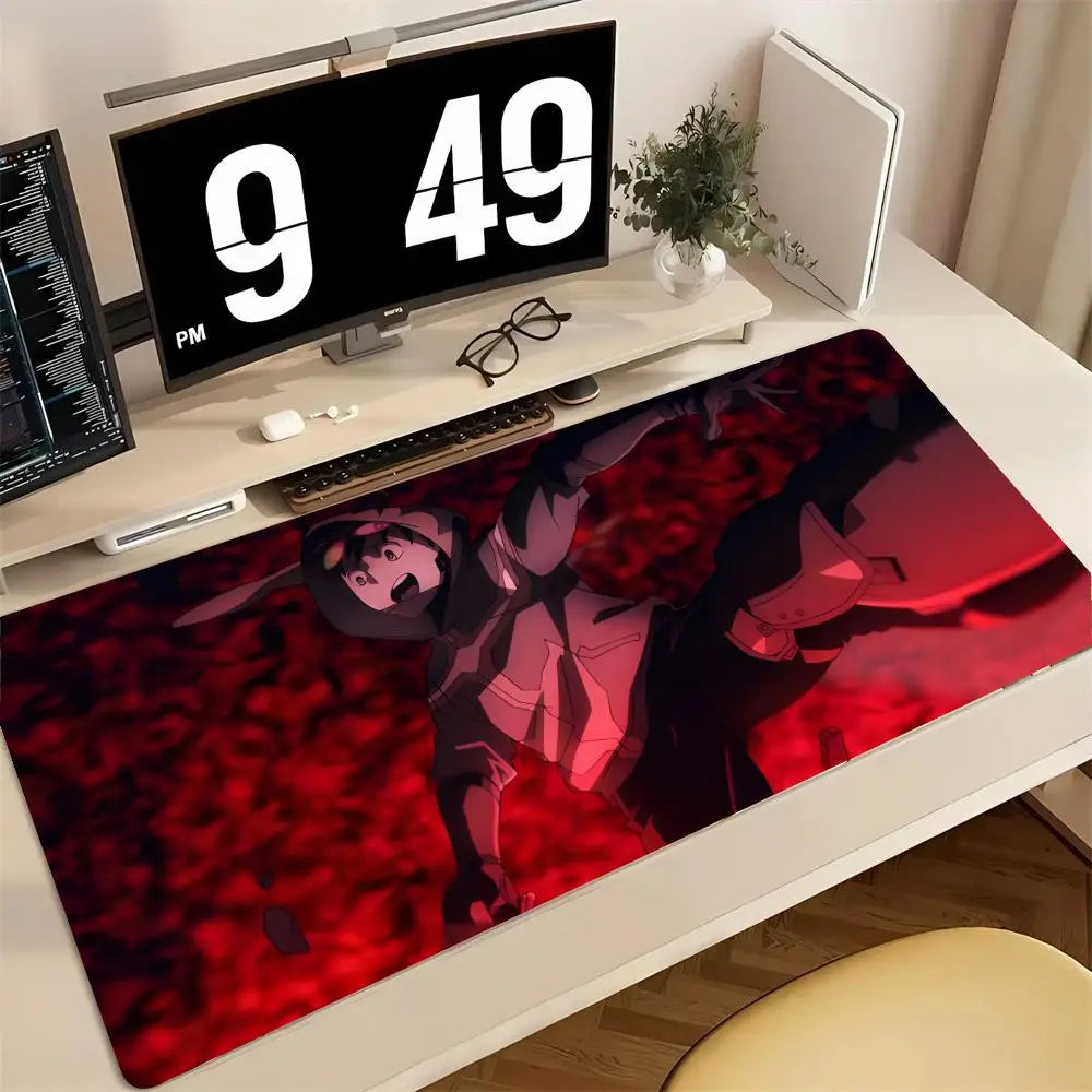Linebarrels of Iron Mecha Anime Mouse Pad Mousepad Large Gaming Mouse Pad LockEdge Thickened Computer Keyboard Table Desk Mat