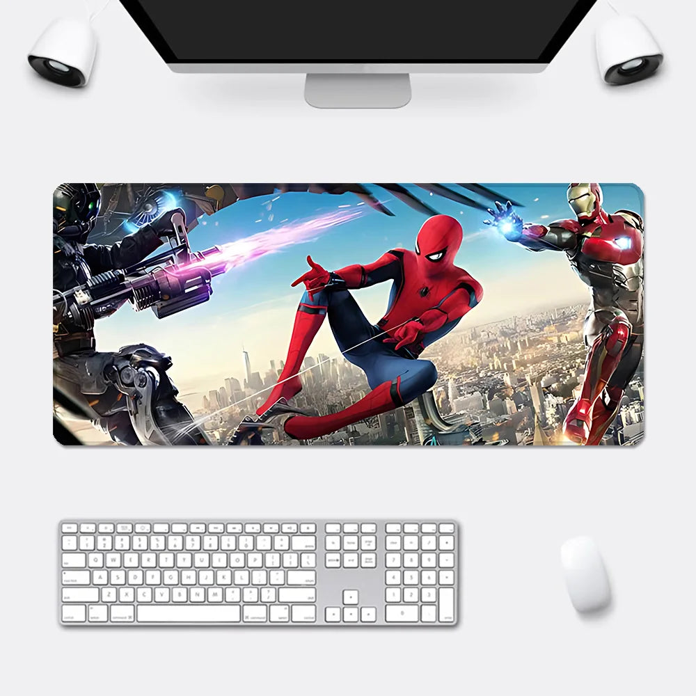 Iron Man Mousepad HD Printing Computer Gamers Locking Edge Non-slip Mouse Pad  Keyboard PC Desk Pad