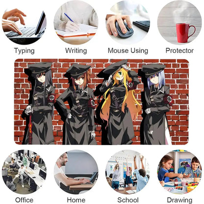Linebarrels of Iron Mecha Anime Mouse Pad Mousepad Large Gaming Mouse Pad LockEdge Thickened Computer Keyboard Table Desk Mat