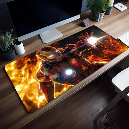 Movie Mouse Pad Superhero Non-slip Lockedge Man I-Iron Office Student Gaming Thickened Large Writing Mar Cushion MousePad