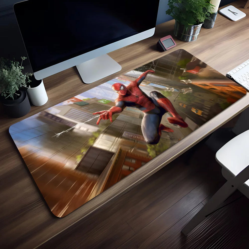 Mouse Superhero Pad Cool Spider-Man Non-slip Lockedge Office Student Gaming Thickened Large Writing Mar Cushion MousePad