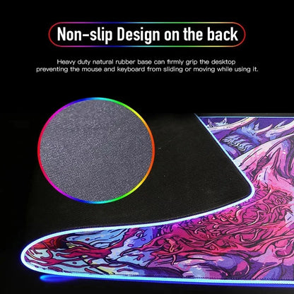 RGB 1000x500MM Marvel Large Mouse Pad Venom Computer Game PC Accessories LED expand Desk Mat Non Slip Printing Keyboard MousePad