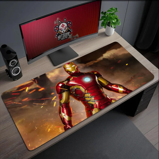 Movie Mouse Pad Superhero Non-slip Lockedge Man I-Iron Office Student Gaming Thickened Large Writing Mar Cushion MousePad