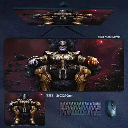 Mouse Pad the Avengers Iron Man Captain America Thor Hulk Ant-Man Black Widow Extra-Large Thickened Computer Keyboard Desk 90*40