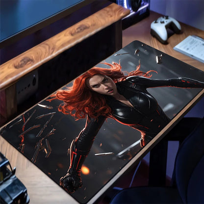 Black W-widow Mouse Pad Gaming New Mousepad MousePads Table Keyboard Pad Non-Slip Soft Computer Fashion Desk Mat