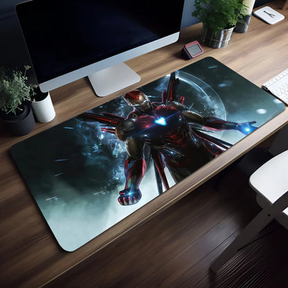 Movie Mouse Pad Superhero Non-slip Lockedge Man I-Iron Office Student Gaming Thickened Large Writing Mar Cushion MousePad