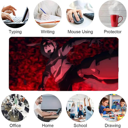 Linebarrels of Iron Mecha Anime Mouse Pad Mousepad Large Gaming Mouse Pad LockEdge Thickened Computer Keyboard Table Desk Mat
