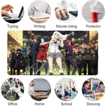 Linebarrels of Iron Mecha Anime Mouse Pad Mousepad Large Gaming Mouse Pad LockEdge Thickened Computer Keyboard Table Desk Mat