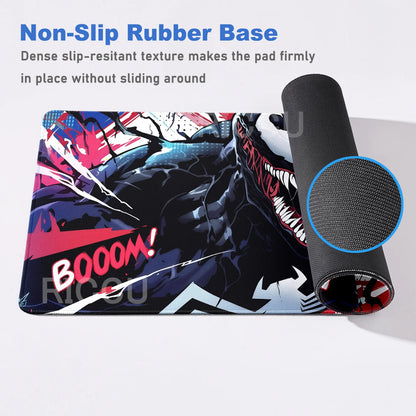 HD 900x400mm Marvel comic Large Mouse Pad Venom Computer Game PC Accessories Desk Mat Laptop Non Slip Printing Keyboard MousePad