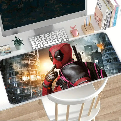 Funny Deadpool Marvel overlock Mouse Pad office Pad Desk accessories Computer Laptop Pad Keyboard Mouse Pad Game Console Pad