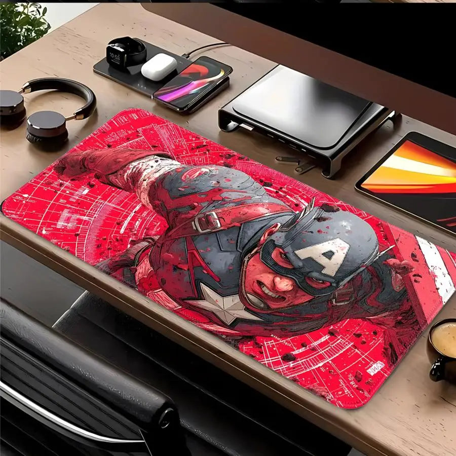 Mouse Pad Desk accessories Game Console Pad Keyboard Mouse Pad office Pad Computer Laptop Pad Waterproof Marvel Captain America