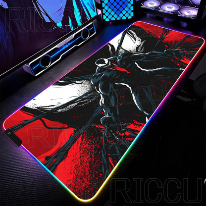 RGB 1000x500MM Marvel Large Mouse Pad Venom Computer Game PC Accessories LED expand Desk Mat Non Slip Printing Keyboard MousePad