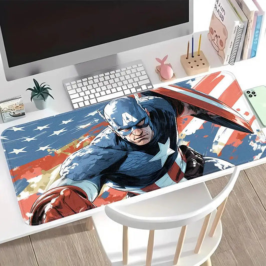 Mouse Pad Desk accessories Game Console Pad Keyboard Mouse Pad office Pad Computer Laptop Pad Waterproof Marvel Captain America