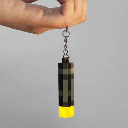 Torcia di Mincraft portachiavi