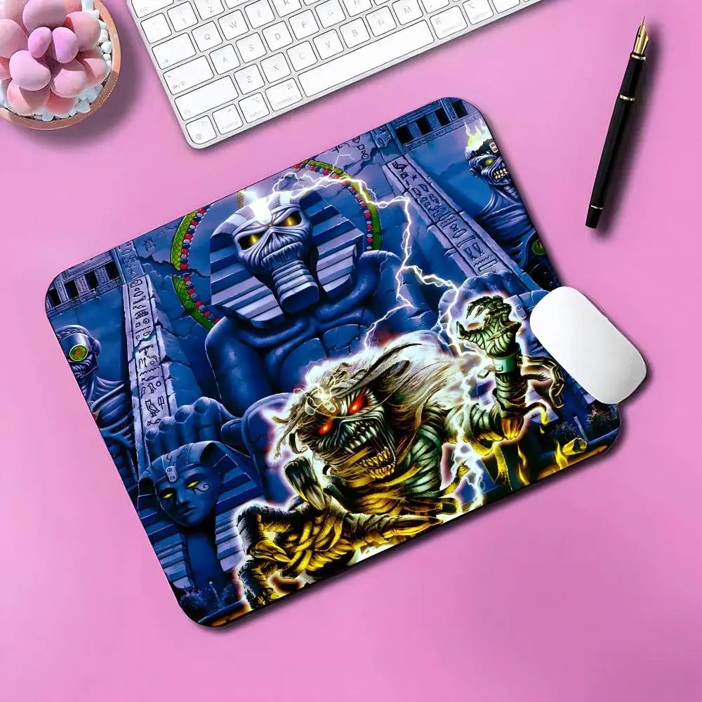 Cool BAND I-I-Iron M-Maiden Mouse Pad Gaming Mouse Pad Small Mousepad For PC Gamer Desktop Decoration Office Mouse Mat