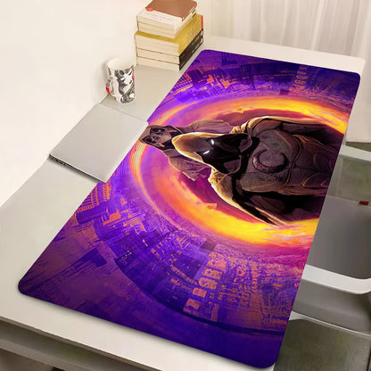 Marvel Moon Knight Mouse Pad Computer Black And White Gaming Mousepad Large Gamer Accessories Keyboard Rug Laptop Anime Desk Mat
