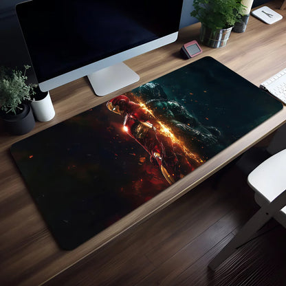 Movie Mouse Pad Superhero Non-slip Lockedge Man I-Iron Office Student Gaming Thickened Large Writing Mar Cushion MousePad