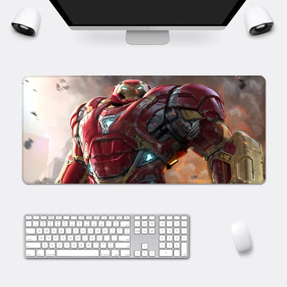 Iron Man Mousepad HD Printing Computer Gamers Locking Edge Non-slip Mouse Pad  Keyboard PC Desk Pad