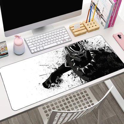 Marvel XXL Mouse Pad Laptop Black Panther Gaming Keyboard Pad PC Accessories Gamer Cabinet Desk Mat HD Anime Mousepad New Carpet