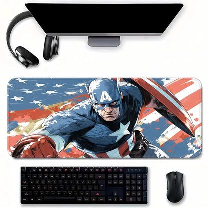 Mouse Pad Desk accessories Game Console Pad Keyboard Mouse Pad office Pad Computer Laptop Pad Waterproof Marvel Captain America