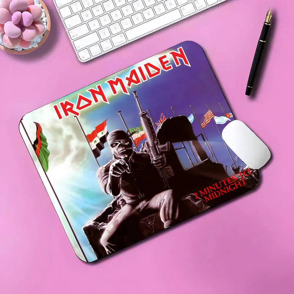 Cool BAND I-I-Iron M-Maiden Mouse Pad Gaming Mouse Pad Small Mousepad For PC Gamer Desktop Decoration Office Mouse Mat
