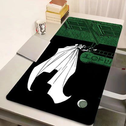 Marvel Moon Knight Mouse Pad Computer Black And White Gaming Mousepad Large Gamer Accessories Keyboard Rug Laptop Anime Desk Mat