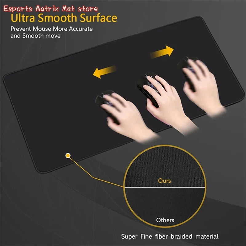 Anime Mousepad Gamer Gaming Mouse Pad HD Print Iron Man Desk Mat Black And White Play Mat Office Computer Cabinet Keyboard Pad