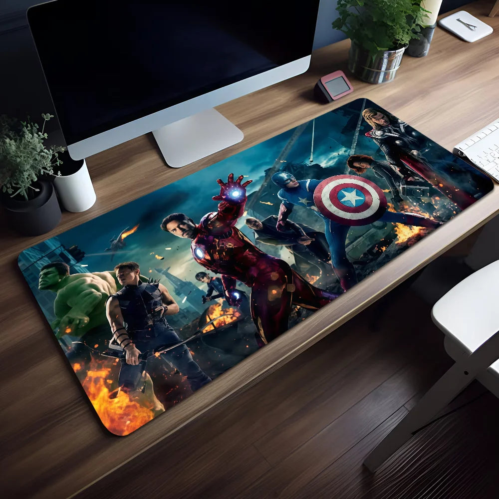 Mouse Movie Pad Superhero Mar Non-slip Lockedge A-Avengers Office Student Gaming Thickened Large The Writing Cushion MousePad